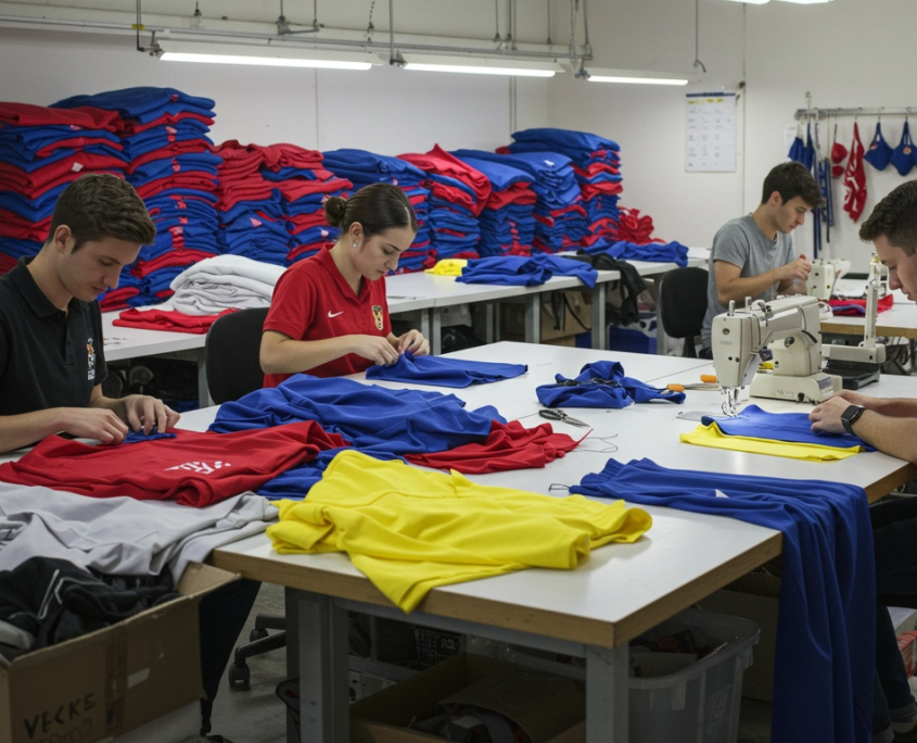 пошив олимпийской формы на швейной фабрике